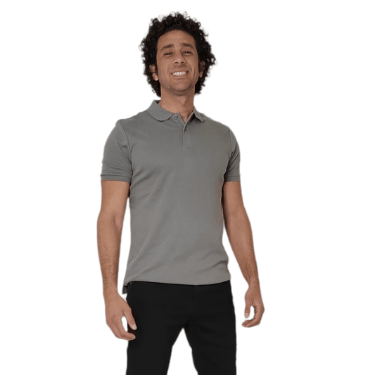 ElOutlet - Men Summer Polo Shirts JJ Polo Shirt - Grey Jersey