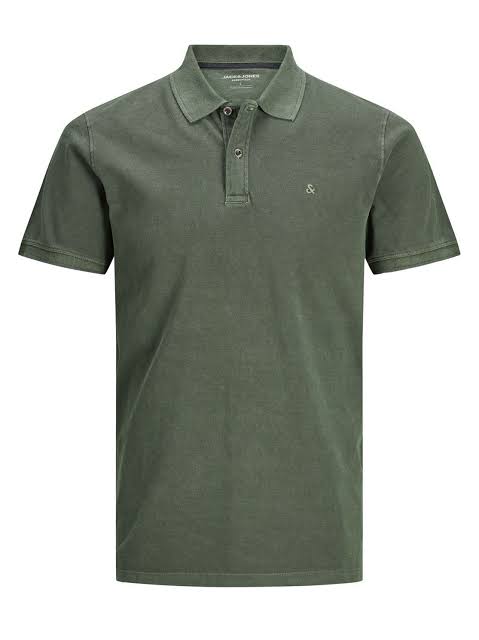 ElOutlet - Men Summer Polo Shirts JJ Polo Shirt - Oil Green