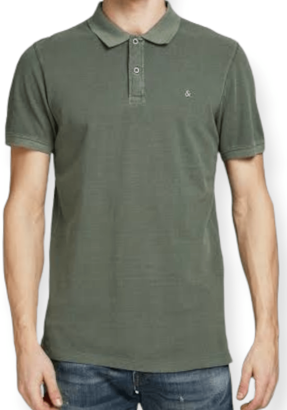 ElOutlet - Men Summer Polo Shirts JJ Polo Shirt - Oil Green