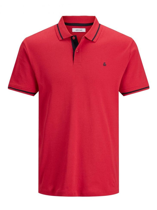 ElOutlet - Men Summer Polo Shirts JJ Polo Shirt - Red