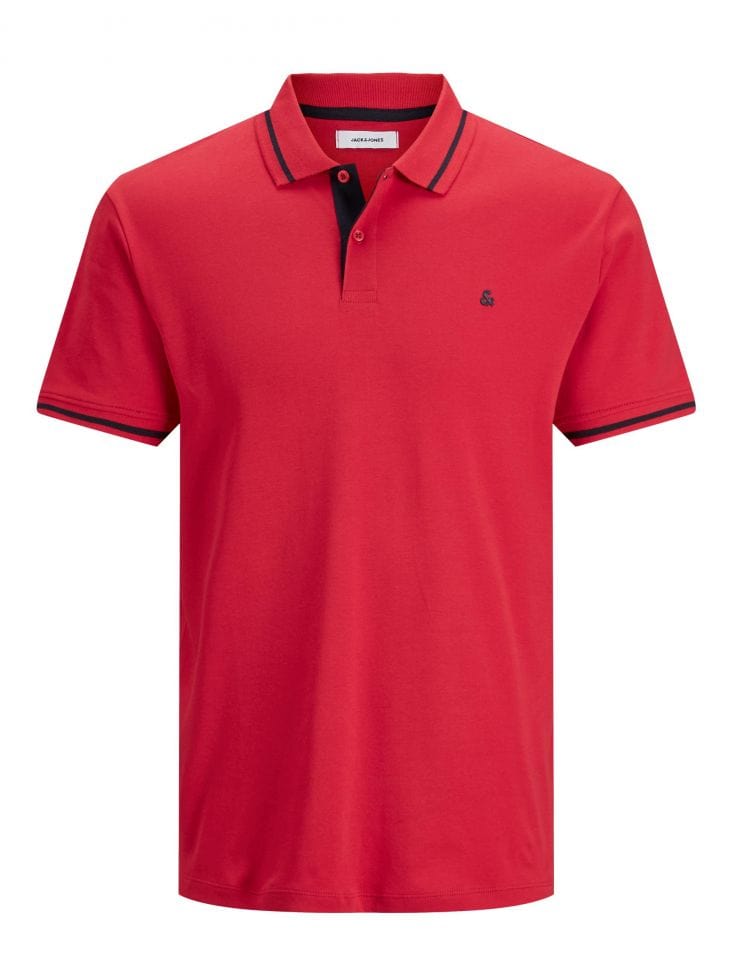 ElOutlet - Men Summer Polo Shirts JJ Polo Shirt - Red