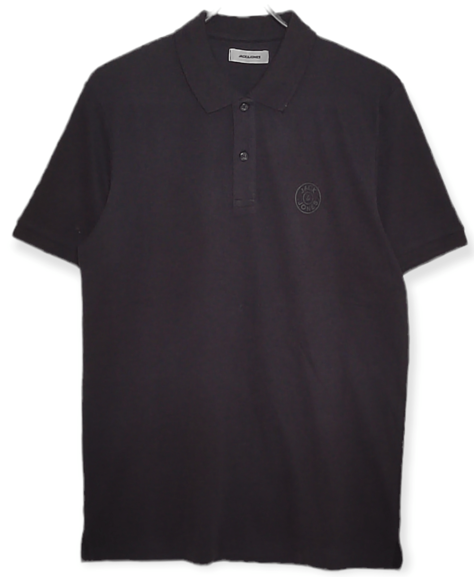 ElOutlet - Men Summer Polo Shirts L JJ Polo Shirt - Black Jersey