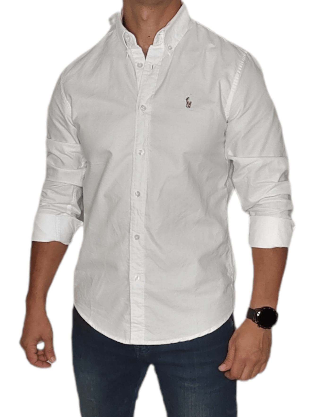ElOutlet - Men Summer Shirts Men (local Polo) Shirt (Slim-Fit) - White