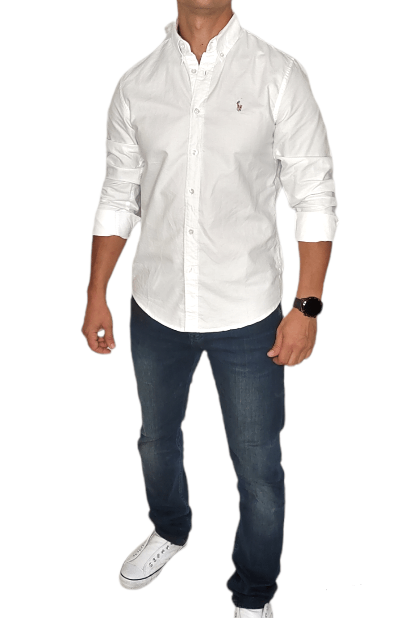 ElOutlet - Men Summer Shirts Men (local Polo) Shirt (Slim-Fit) - White