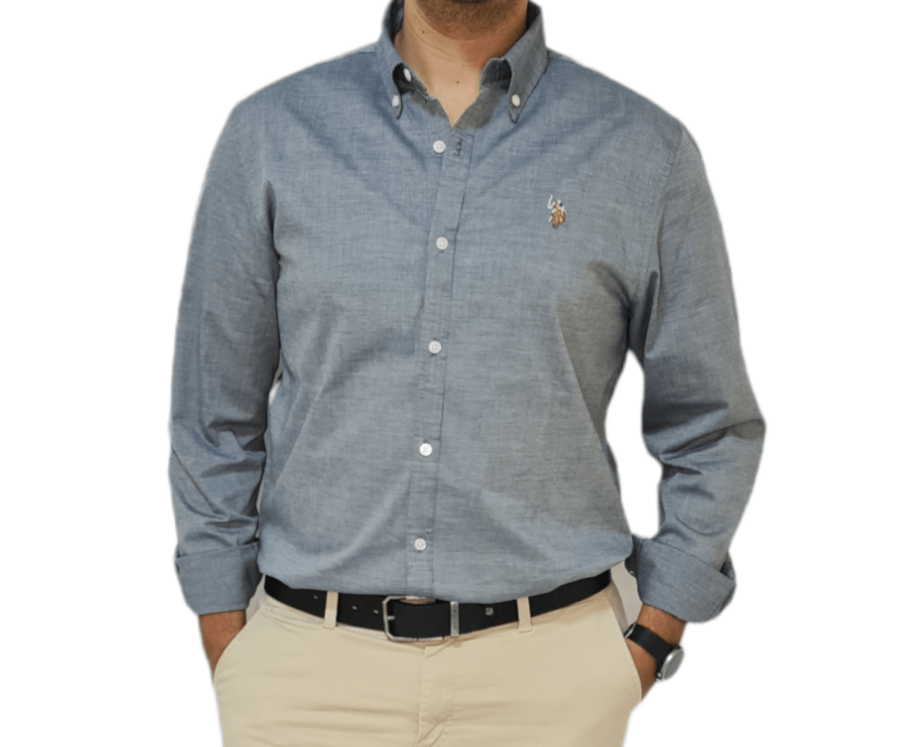 ElOutlet - Men Summer Shirts Men's Shirt - Grey