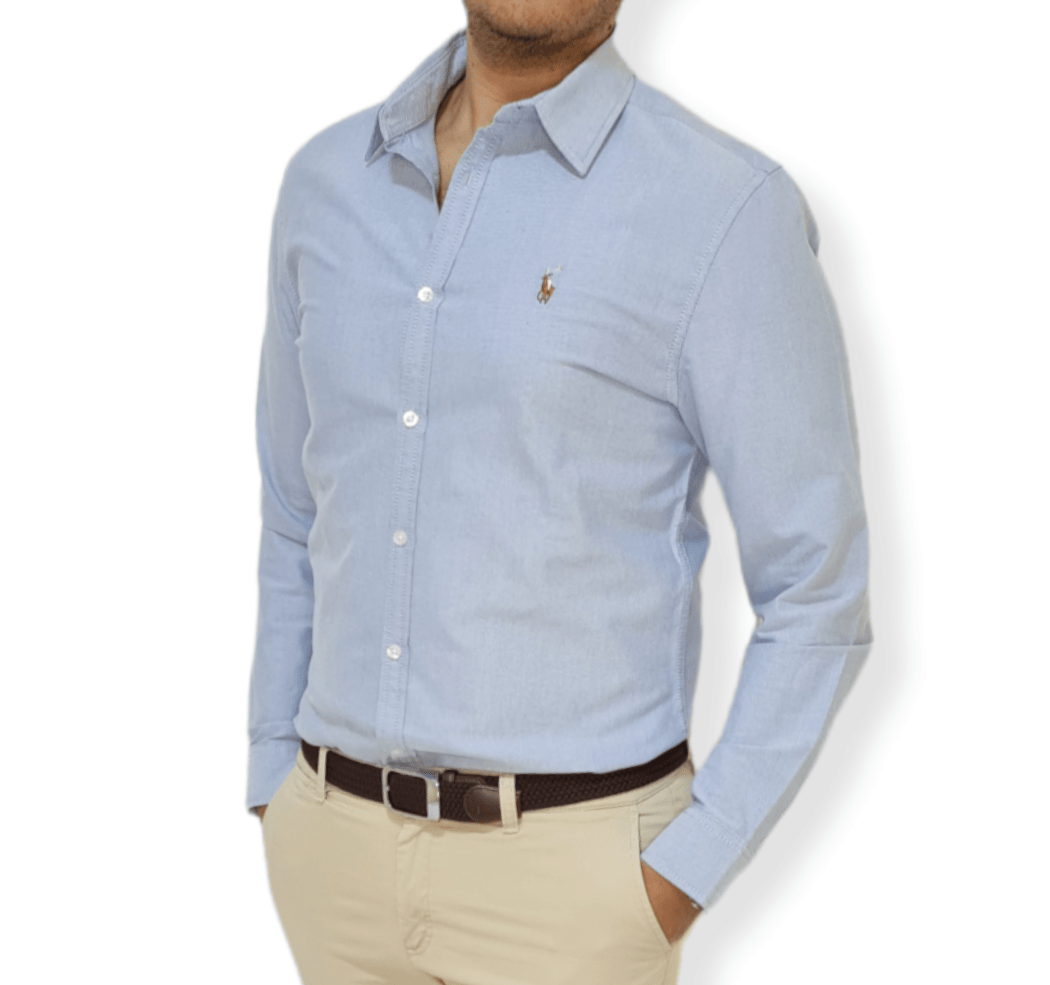ElOutlet - Men Summer Shirts Men's Shirt - Jeans light Blue