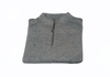 ElOutlet Men Sweatshirt FleeceShirt Half-Zipper Collar - Grey