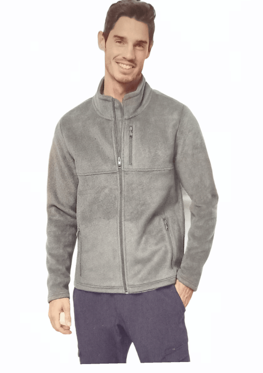 ElOutlet Men Sweatshirt FleeceShirt High-Collar - Olive