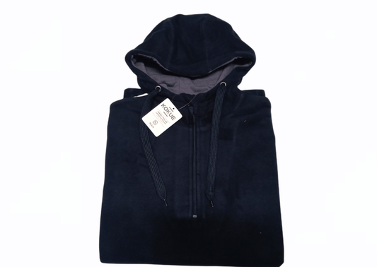 ElOutlet Men Sweatshirt L (56cm) FleeceShirt Hoodie - Dark Blue