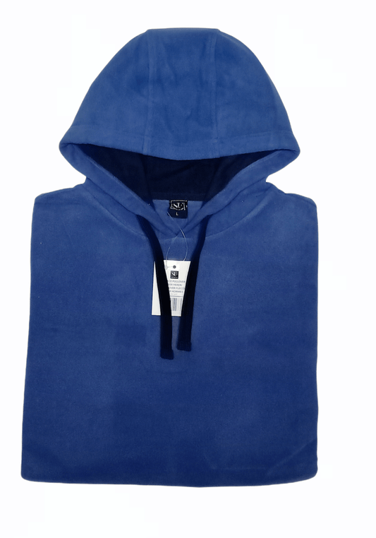 ElOutlet Men Sweatshirt L (57cm) FleeceShirt Hoodie - Blue