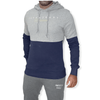 ElOutlet Men Sweatshirt M Men J&J Sweatshirt with Hoodie - Grey x Blue