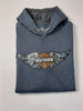 ElOutlet Men Sweatshirt Men HD Sweatshirt with Hoodie - Grey