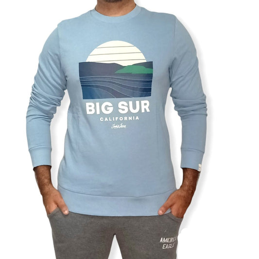 ElOutlet Men Sweatshirt Men J&J Sweatshirt - Light Blue