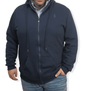 ElOutlet Men Sweatshirt Men's Zip-through Jacket with Hoodie - Dark Blue