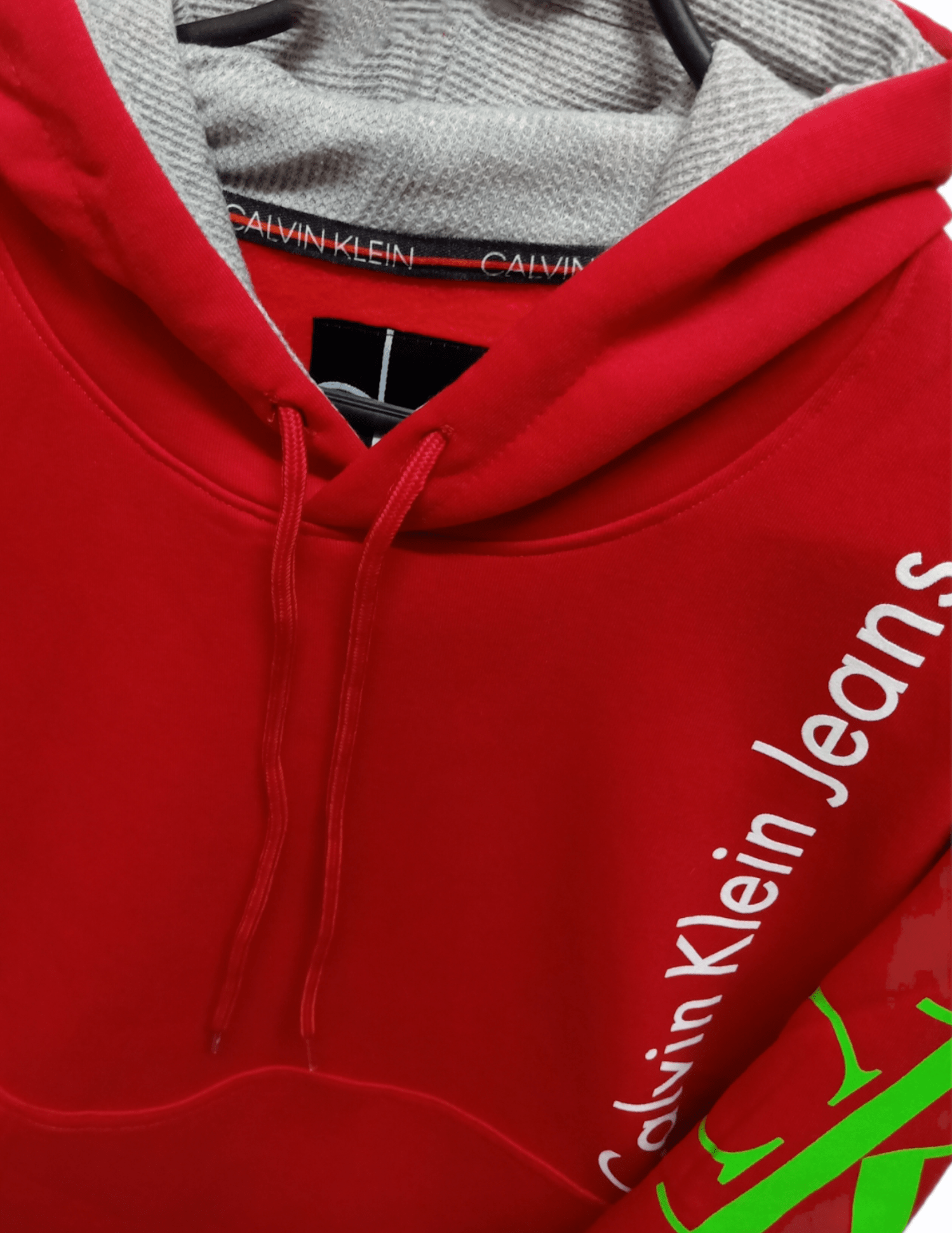 ElOutlet Men Sweatshirt Men Sweatshirt  with Hoodie - Red