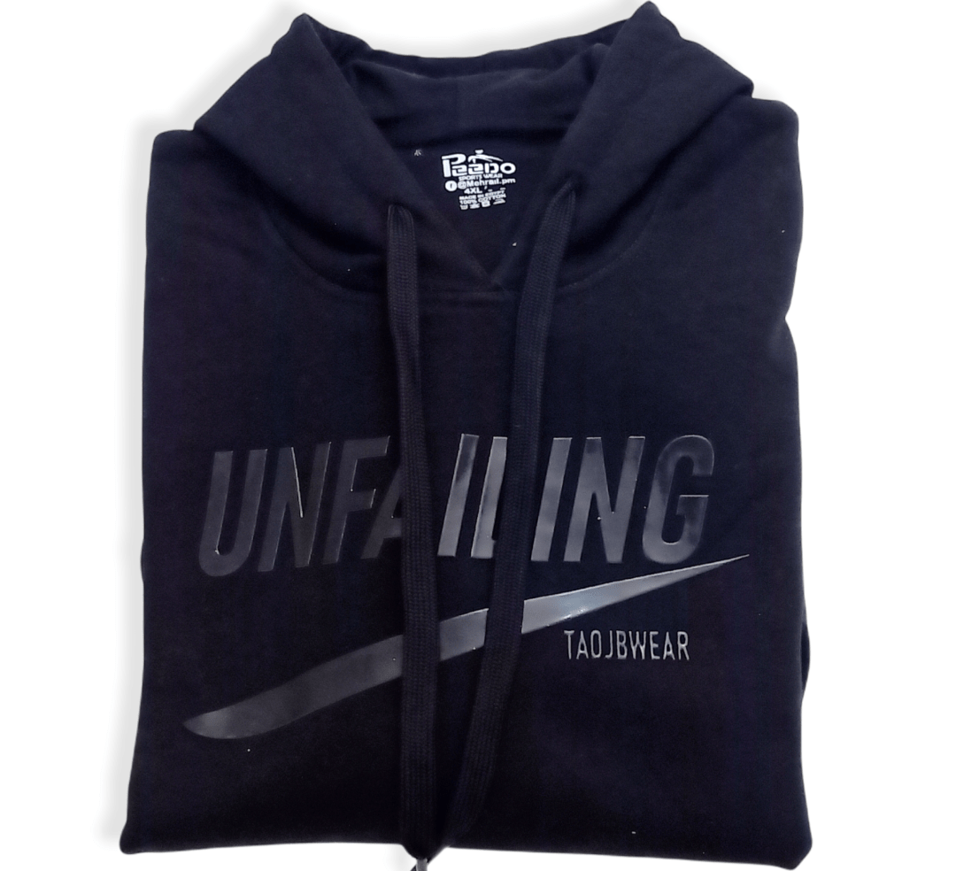 ElOutlet Men Sweatshirt Men Sweatshirt with Hoodie (unfailing) - Black