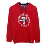 ElOutlet Men Sweatshirt Men TH Sweatshirt with Hoodie - Red