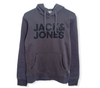 ElOutlet Men Sweatshirt S Men J&J Sweatshirt with Hoodie - Dark Grey x Black