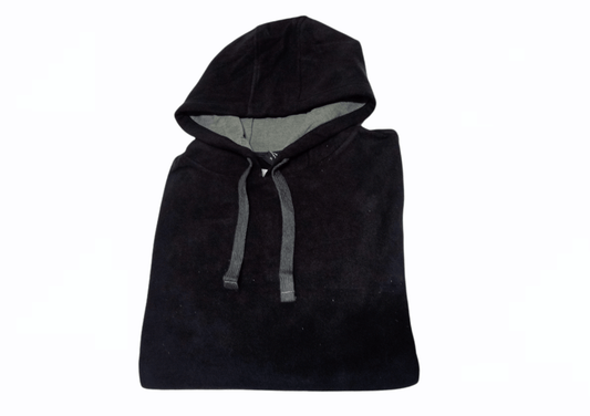 ElOutlet Men Sweatshirt XL FleeceShirt Hoodie - Black