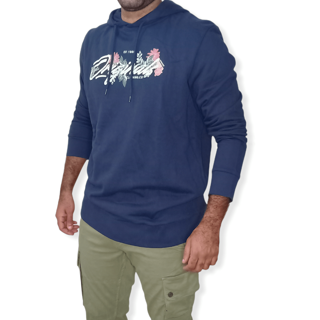 ElOutlet Men Sweatshirt XL Men J&J Sweatshirt with Hoodie - Blue2