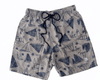 ElOutlet Men Swimwear Patterned Swim Shorts - Grey Ships