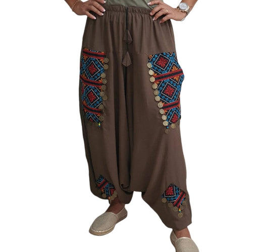 ElOutlet Pants Dahab Pants - Petroleum