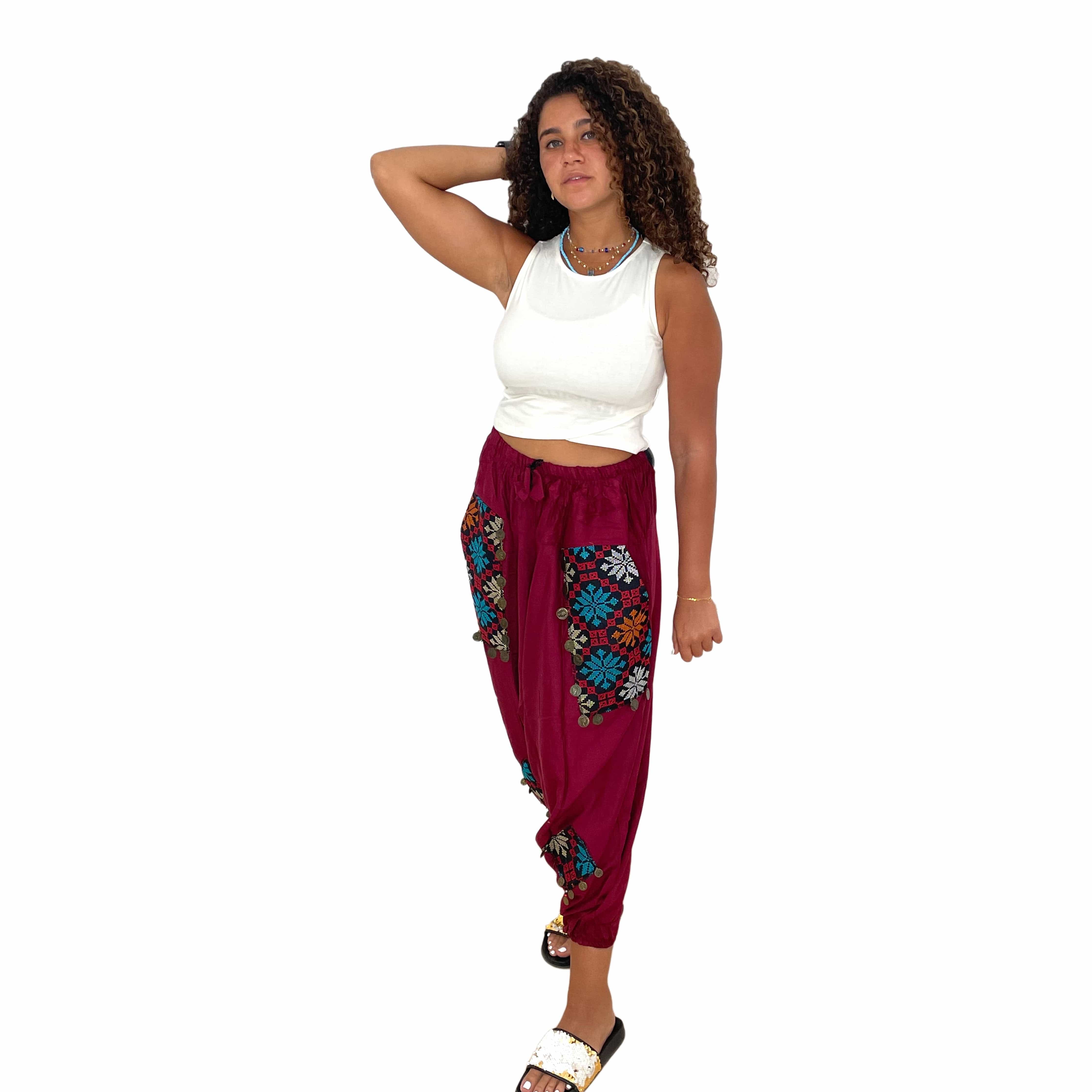 ElOutlet Pants Dahab Pants - Red