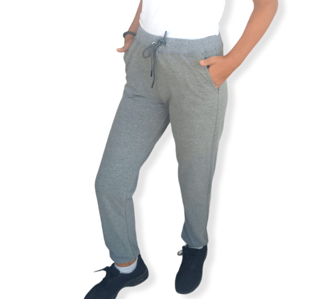 ElOutlet Pants Uni-Sex Cotton Pants - Grey