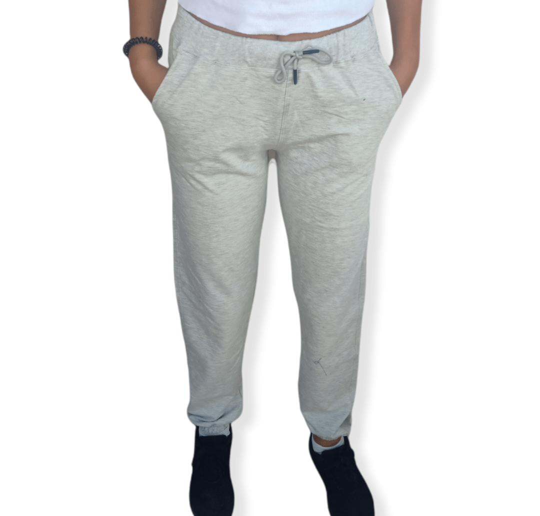 ElOutlet Pants Unisex Cotton Pants - Light Grey