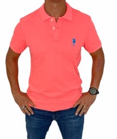 ElOutlet Polo Shirts Fuchsia Cotton Polo Shirt