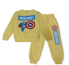 ElOutlet Pyjamas Boys Melton Pajama - Captain America - Mustard