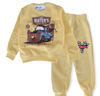 ElOutlet Pyjamas Boys Melton Pajama - Cars - Yellow