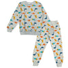 ElOutlet Pyjamas Boys Melton Pajama - Dinosaurs - Grey