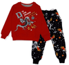 ElOutlet Pyjamas Boys Melton Pajama - Dragons - Red