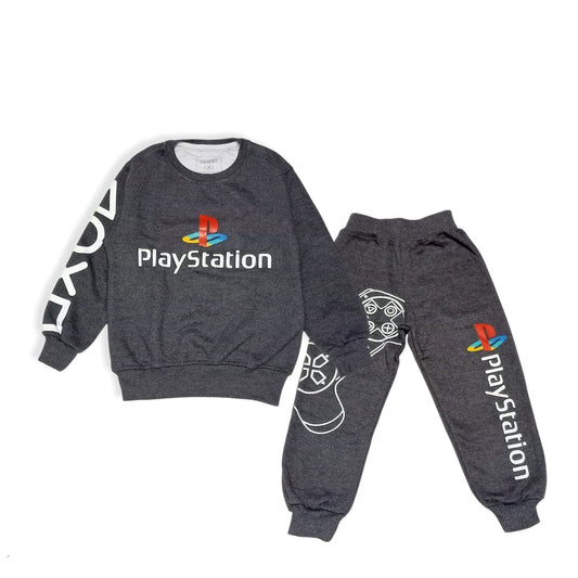 ElOutlet Pyjamas Boys Melton Pajama - Grey