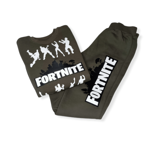 ElOutlet Pyjamas Boys Pajama - Fortnite - Olive Green