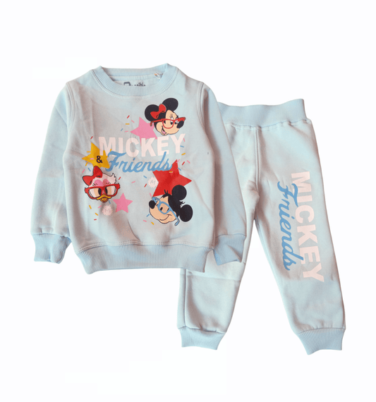 ElOutlet Pyjamas Girls Melton Pajama - Sky Blue