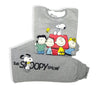 ElOutlet Pyjamas Girls Melton Pajama - Snoopy - Grey