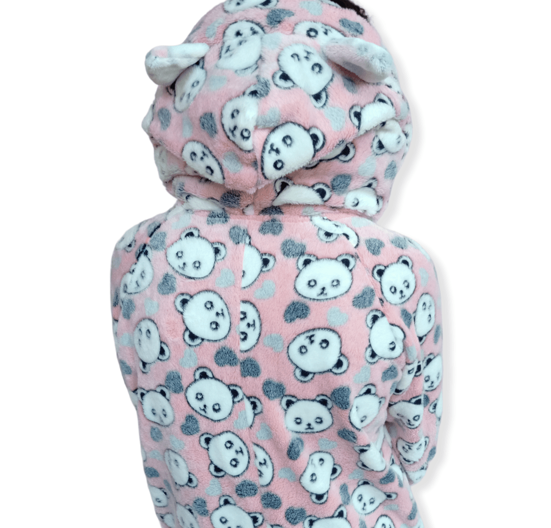 ElOutlet Pyjamas Kids Jumpsuit (1-piece) - shapes - Saumon