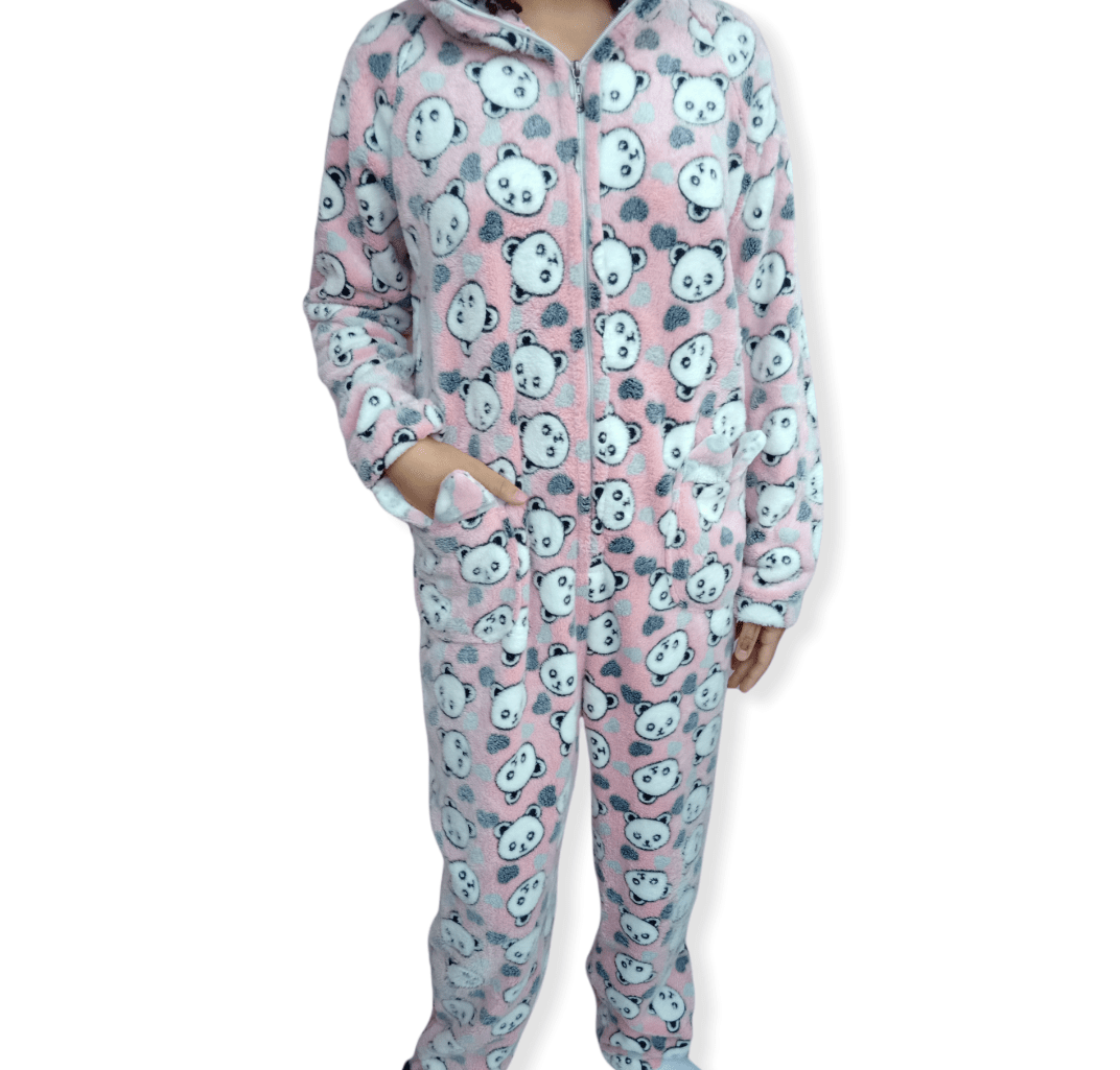 ElOutlet Pyjamas Kids Jumpsuit (1-piece) - shapes - Saumon