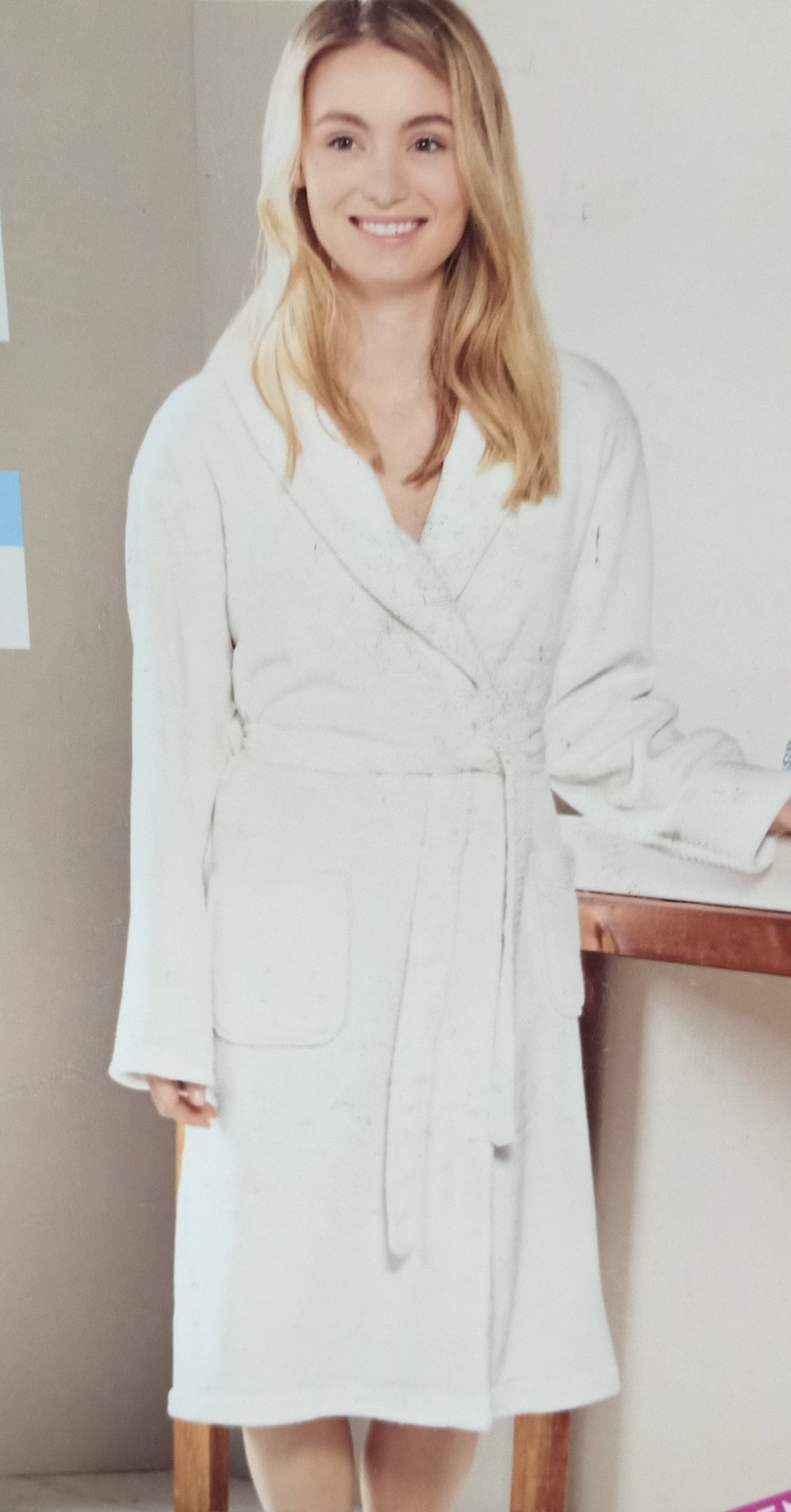 ElOutlet S Women Dressing Gown Soft - White