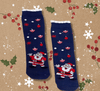 ElOutlet size 36-40 (Women) Christmas Socks - Blue