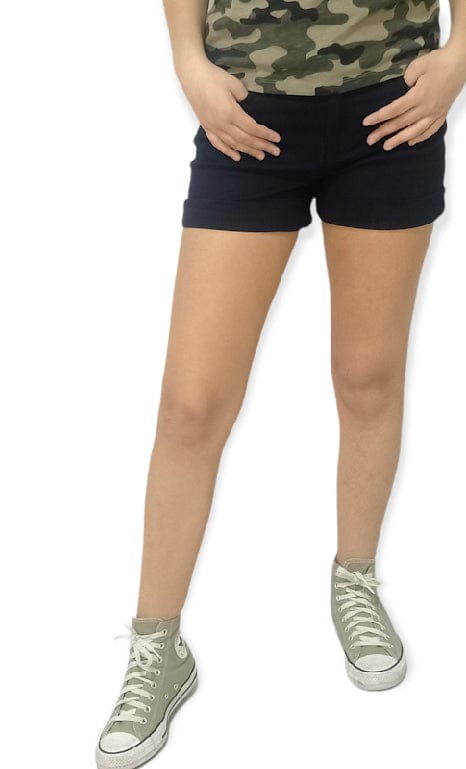 ElOutlet-Sumer Kids Girls Short Girls Short - anko - Black Jeans