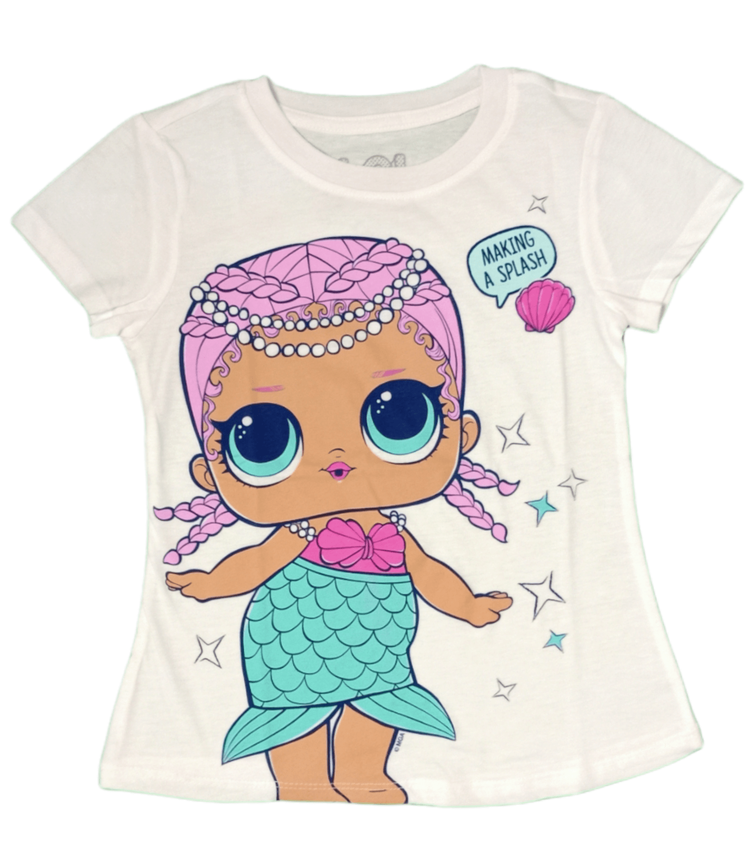 ElOutlet-Sumer Kids Kids Shirt Kids - Girl Shirt - Mermaid (White)