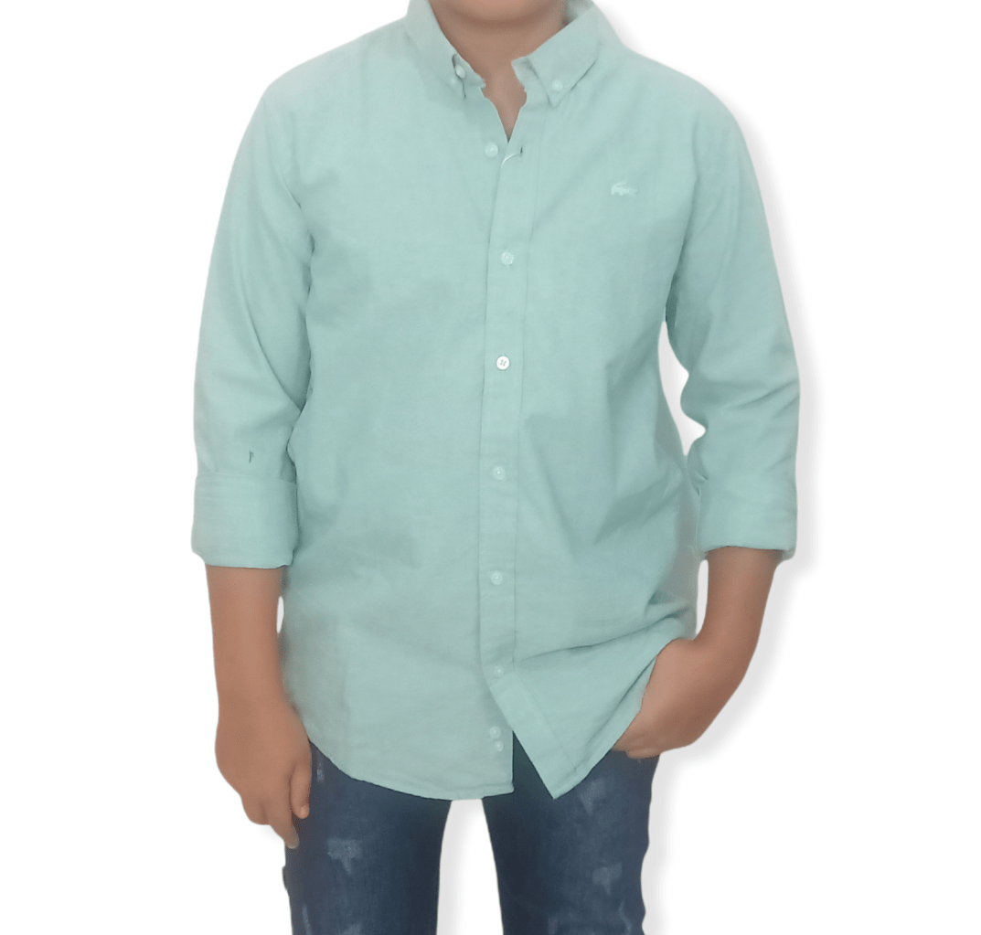 ElOutlet-Sumer Kids Kids Shirts [Kids] Long Sleeves Shirt - Green