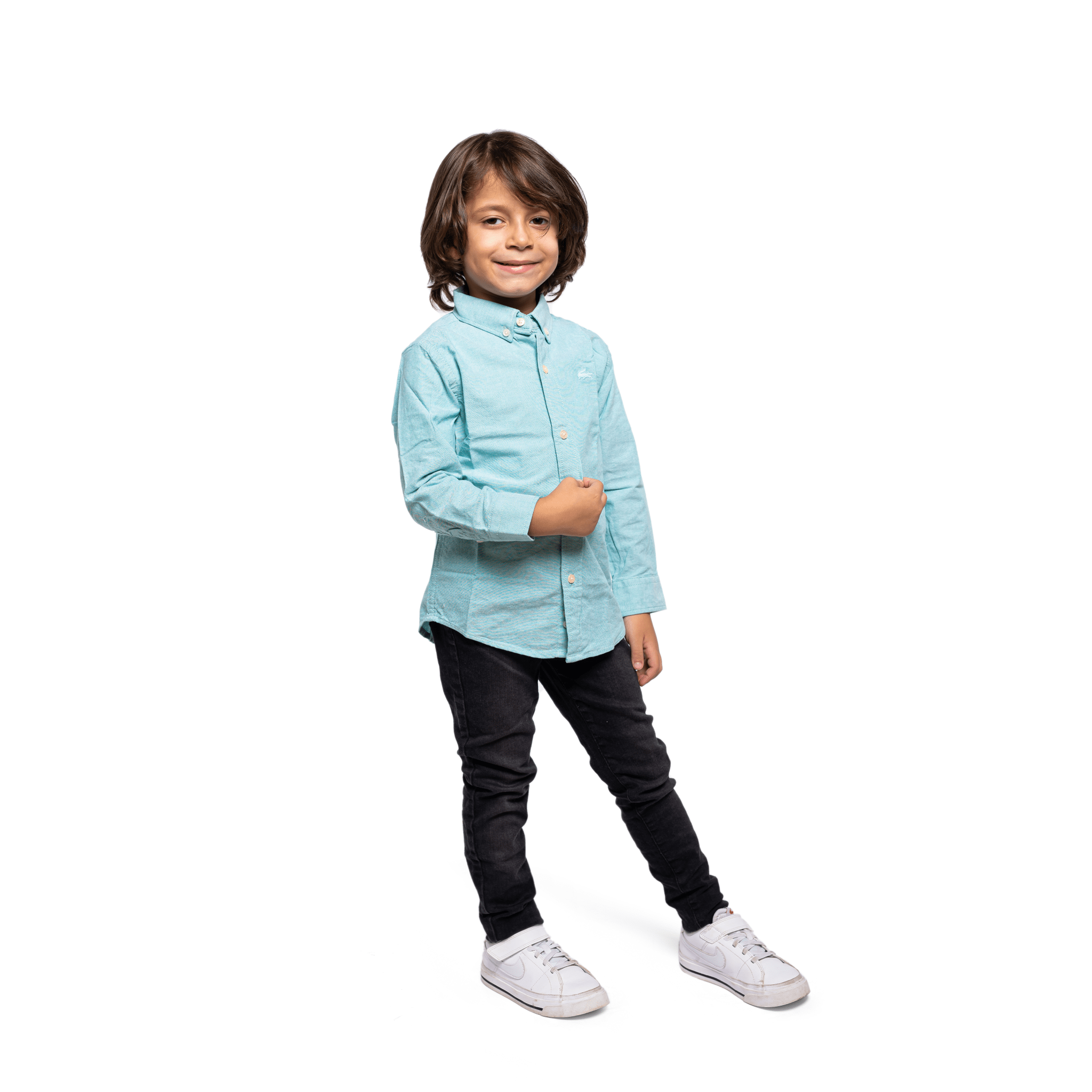 ElOutlet-Sumer Kids Kids Shirts [Kids] Long Sleeves Shirt - Green