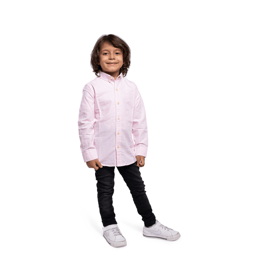 ElOutlet-Sumer Kids Kids Shirts [Kids] Long Sleeves Shirt - Pink