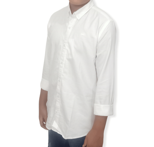 ElOutlet-Sumer Kids Kids Shirts [Kids] Long Sleeves Shirt - White