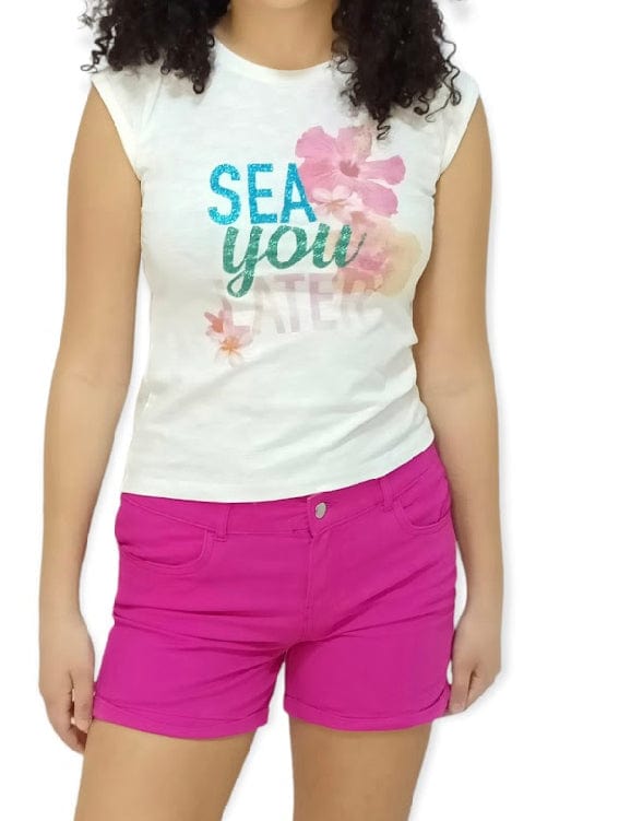 ElOutlet-Sumer Kids Kids Shorts Girls Short - anko - Fuchsia Jeans