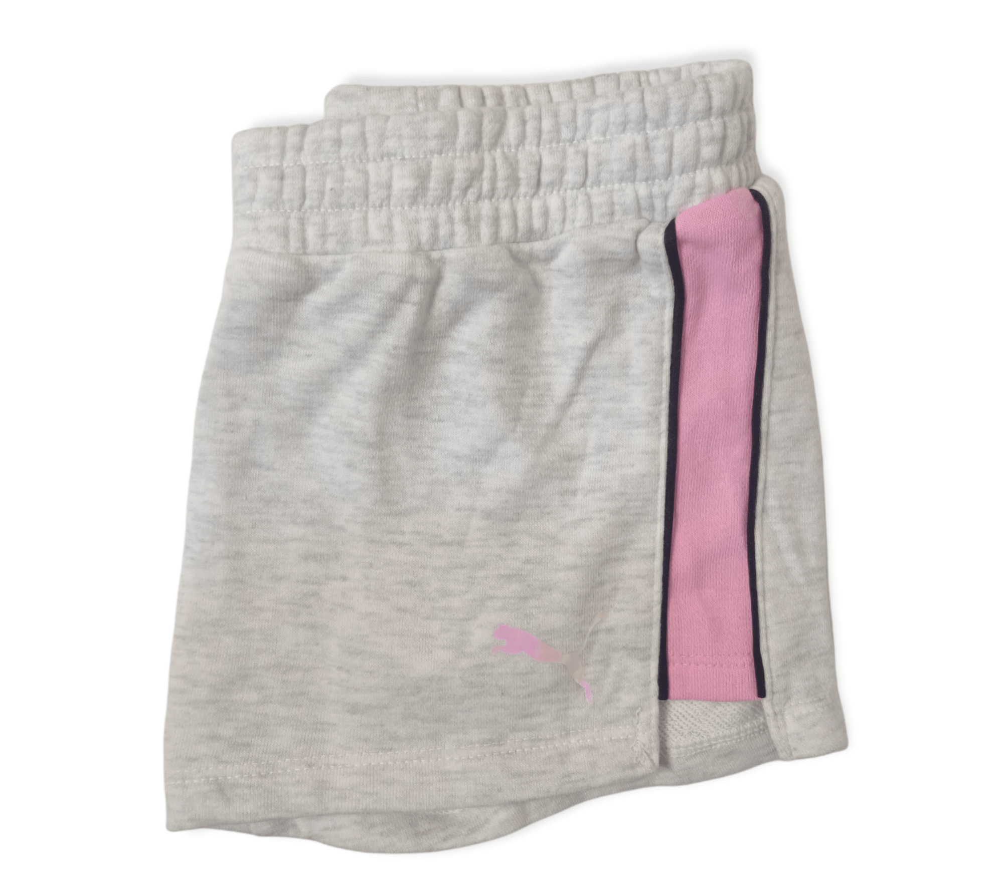 ElOutlet-Sumer Kids Kids Shorts Girls Sports Short - Grey x Pink line
